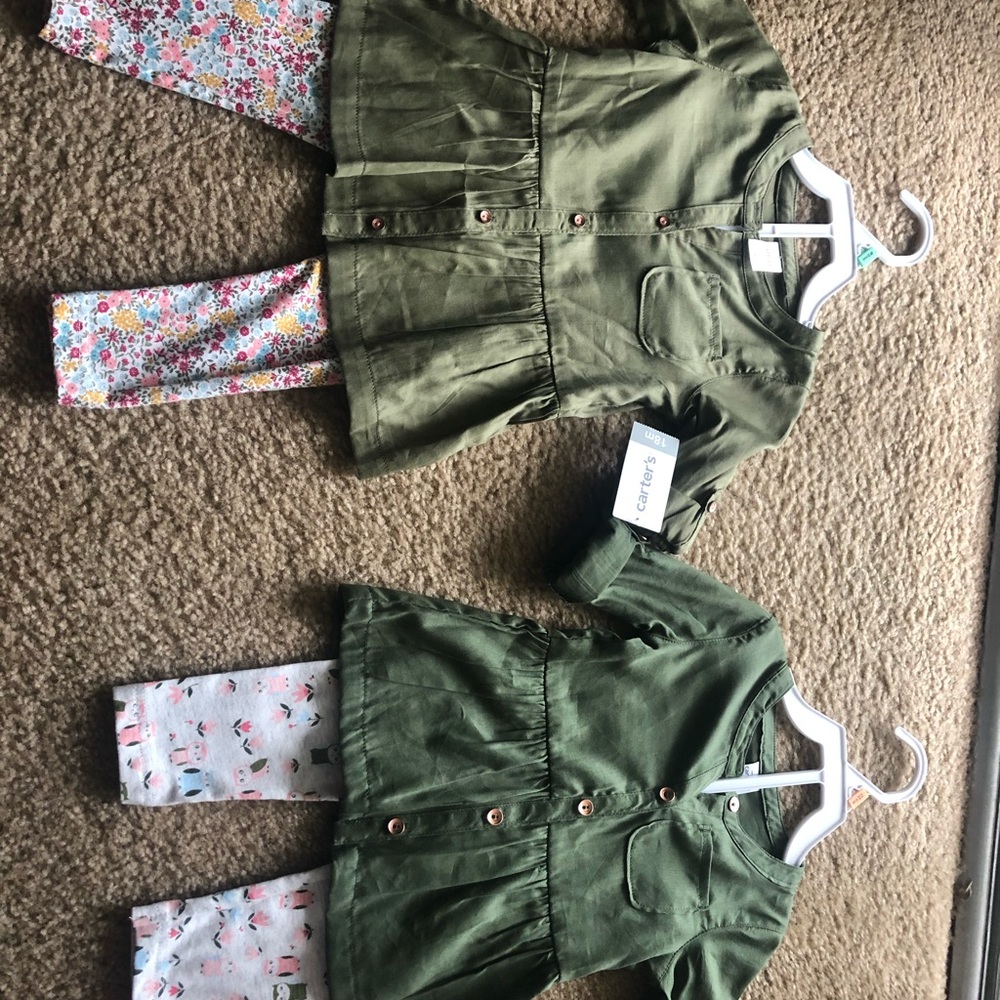 Two Carter Sets, Both Long Sleeve.